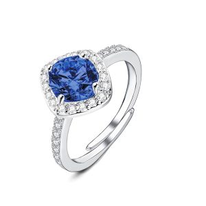 AMORINO ANELLO CON ZIRCONE QUADRATO REGOLABILE