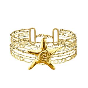 AMORINO BRACCIALE MULTIFILO CATENA CON STELLA