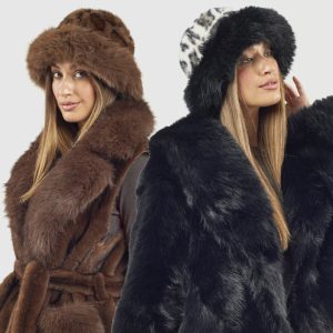 VERDE CAPPELLO IN ECOPELLICCIA 05-847 BLACK