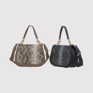 VERDE BORSA A MANO 16-8178 ANIMAL PRINT BLACK