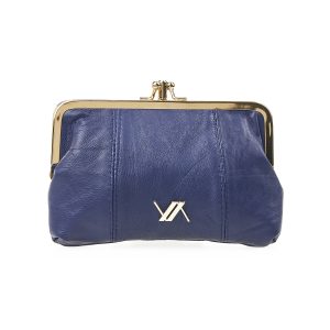 VERDE PORTAFOGLIO PELLE 18-1447 BLUE